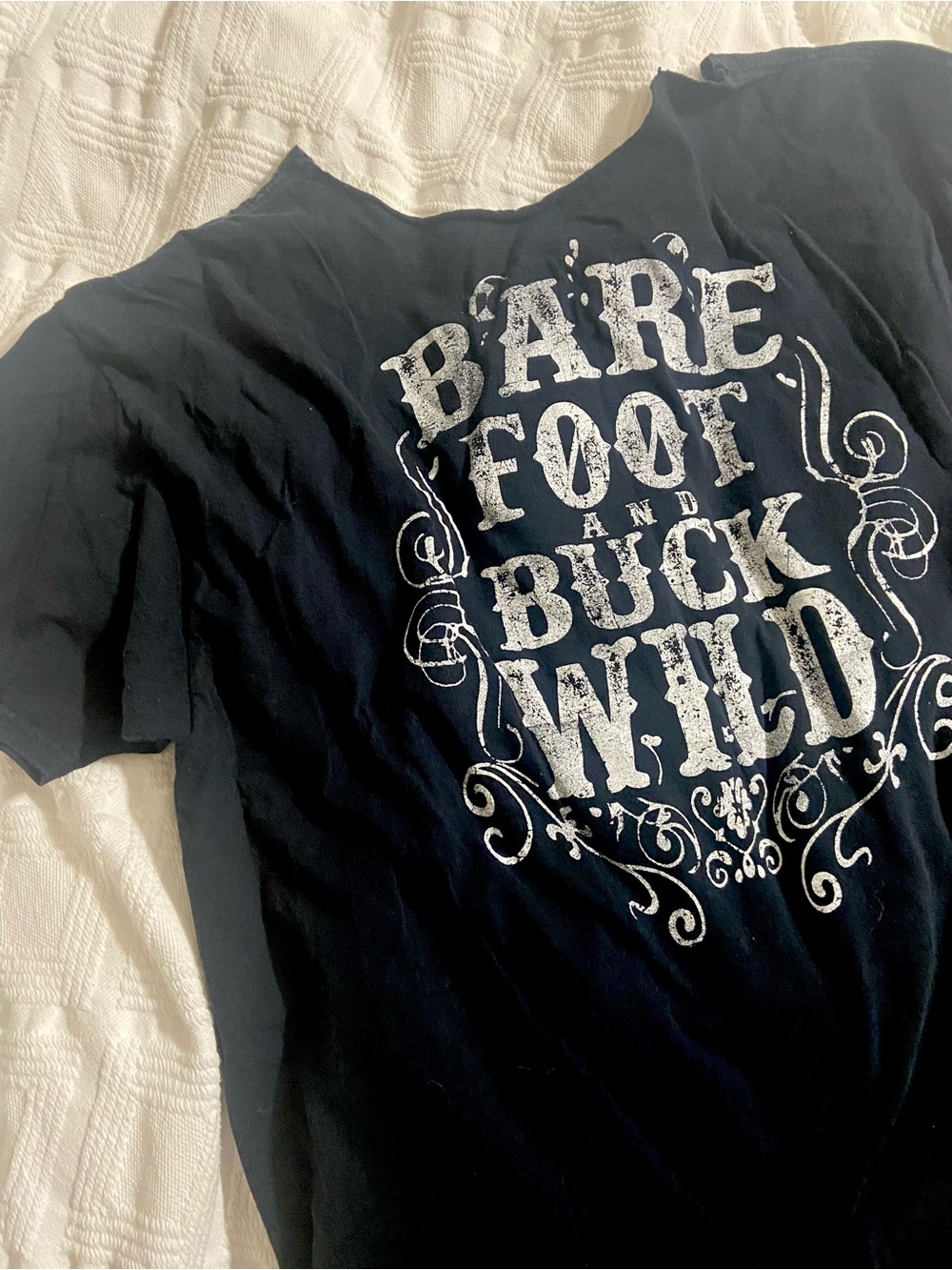Xxl country cutie Graphic Tee - "Barefoot and Buck Wild" shirt